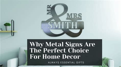 Why Metal Signs are the Perfect Choice for Home Decor