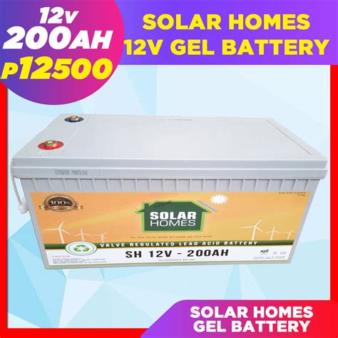 Solar Battery Gel Battery Deep Cycle VRLA Lead Acid 12V 200AH | Lazada PH