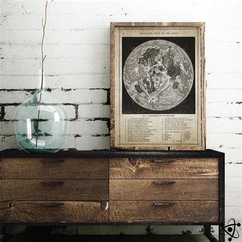 Moon Map Poster | Science Decor