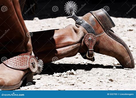 Old West Cowboy Boots & Spurs Royalty Free Stock Photo - Image: 532705