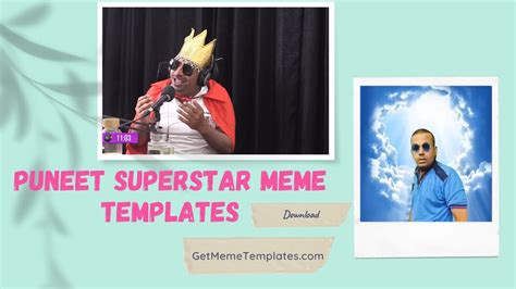 Puneet Superstar Meme Template Download