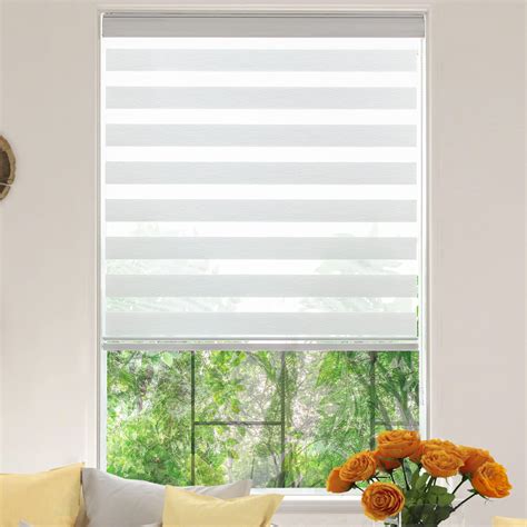 KALYSIE Zebra Roller Window Blinds,Custom Cut to Size,Roller Blinds ...