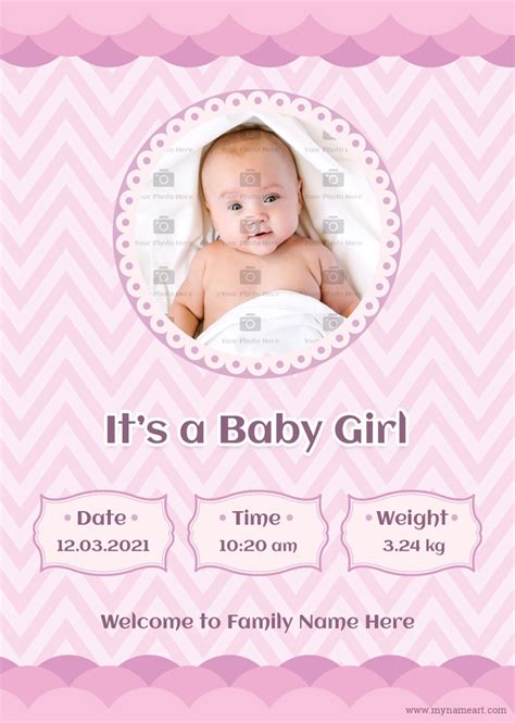 Create Stunning Birth Announcement Template | For Baby Boy and Baby Girl