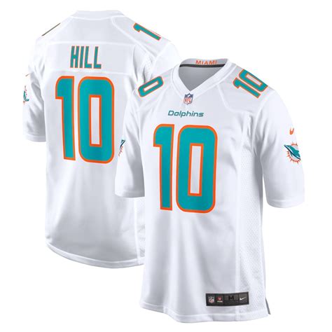 Men's Miami Dolphins Tyreek Hill Nike White Game Jersey