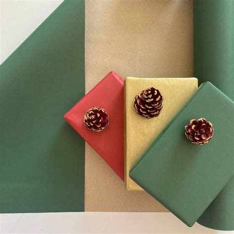 Christmas Red Green Gold Wrapping Paper, Gift Wrapping Paper,eco Friendly Kraft Paper,100% ...