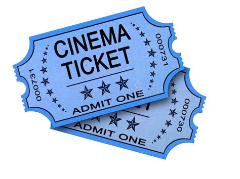 Two Cinema Tickets On White Stock Image - Image: 18026767