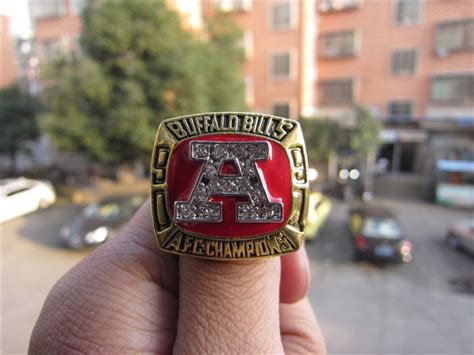 Free Shipping A.F.C Brass 1991 Buffalo Bills Super Bowl Championship Ring Solid Wholesale Hig ...