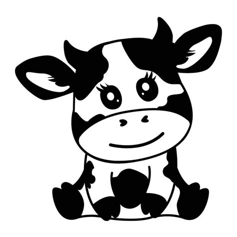 Cow Svg Baby Cow Flower Svg Cow Clipart Svg Baby Cow - Etsy