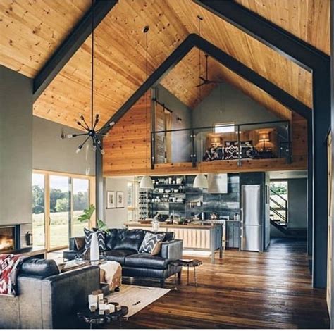 Pin by Tammy Edwards on Retirement home | Modern barn house, Loft floor ...