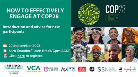 Webinar: How to achieve an effective participation at COP28. Introduction and tips for ...