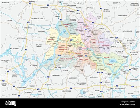 Berlin map hi-res stock photography and images - Alamy