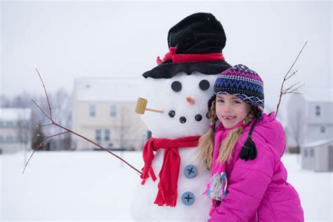 Kids Playing In Snow