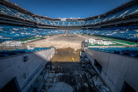 Inside the abandoned former Super Bowl stadium that hosted Elvis Presley and Elton John before ...