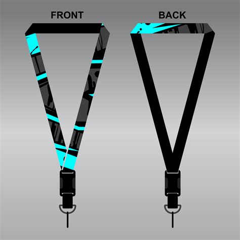 Lanyard Template Design For Company Purposes And More 16109624 Vector ...