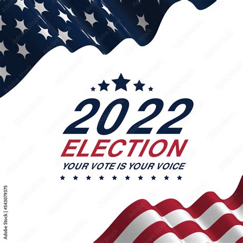 election day vector graphic of united states, flag of united state, banner and background ...