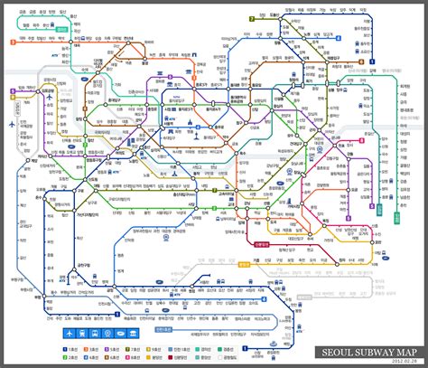 Latest 2012 Seoul Subway Map (South Korea) | beck13.com | Blog