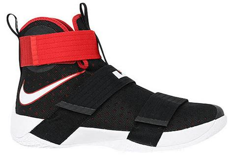 Nike LeBron Zoom Soldier 10 Black Red Men's - 844374-016 - US