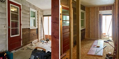 Progress: Breezeway to Mudroom Conversion (Part 3) - MidMod Midwest