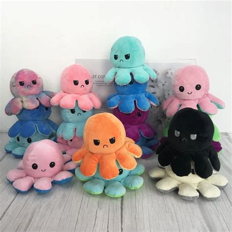 Reversible Mini Moody Octopus Plushie – Corollaa | Octopus plush, Plush dolls, Cute plush