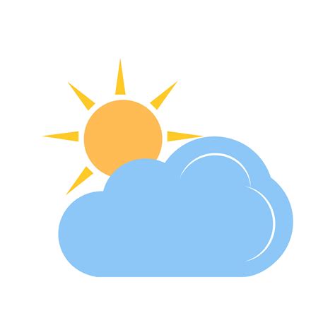 Partly Cloudy I Flat Multicolor Icon 8310370 Vector Art at Vecteezy