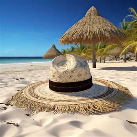 Premium AI Image | illustration of mexico sombrero on the beach ...