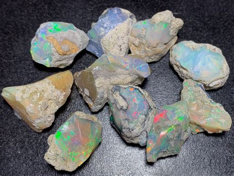 Fine Quality Raw Opal Welo Opal Rough Stone 10pcs Opal Rough | Etsy
