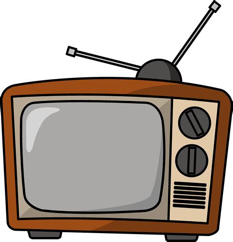 TV Clipart png in 2022 | Black and white art drawing, Clip art, Tv