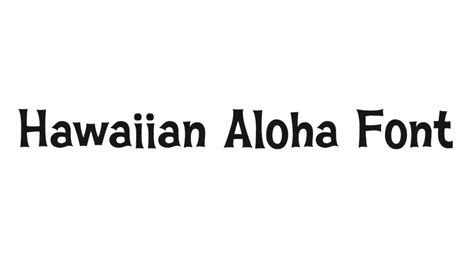 Hawaiian Aloha BTN Font Free Download - Fonts Tera