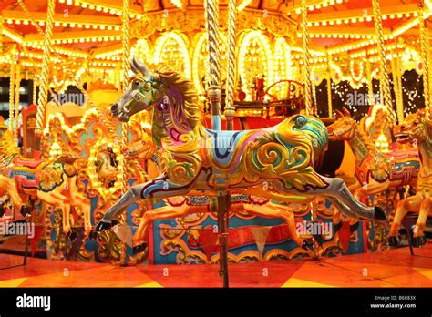 Carousel Horse Night High Resolution Stock Photography and Images - Alamy