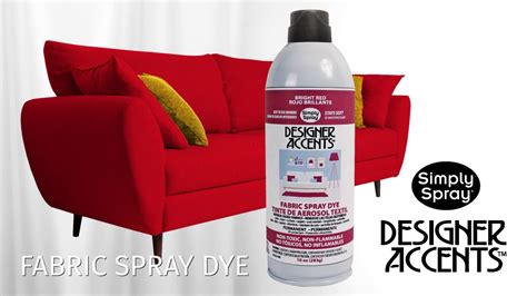 Simply Spray Upholstery Fabric Spray Paint Dye for indoor home projects. - YouTube
