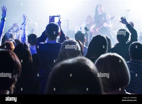 dancing audience at concert at nightclub Stock Photo - Alamy