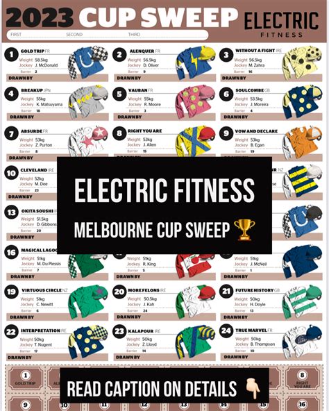 Melbourne Cup Sweep 2023 - Electric Fitness