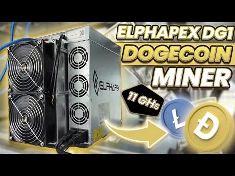 Elphapex DG1 Dogecoin Litecoin ASIC Miner Mining Profitability and ...