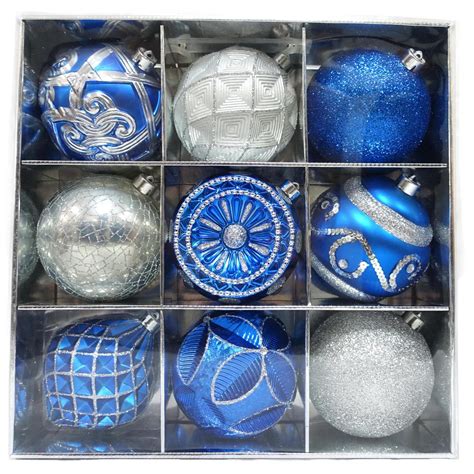 Collection 103+ Pictures White And Blue Christmas Ornaments Completed