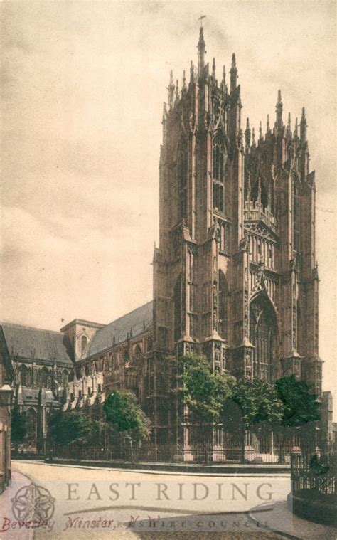 Beverley Minster from north west, Beverley 1908 | East Riding Photos