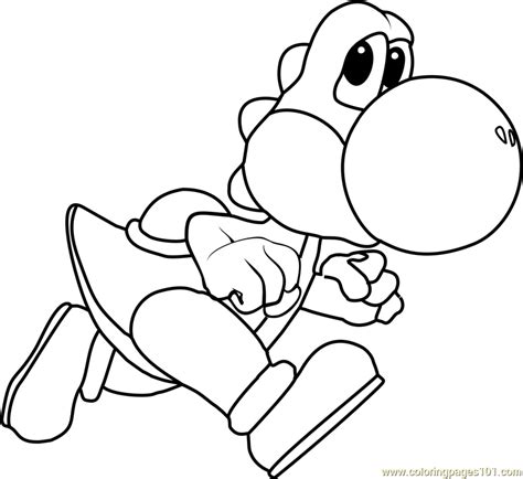 Printable Yoshi Coloring Pages