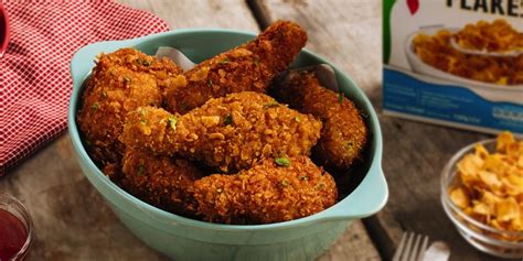 Crispy Corn Flakes Crusted Fried Chicken