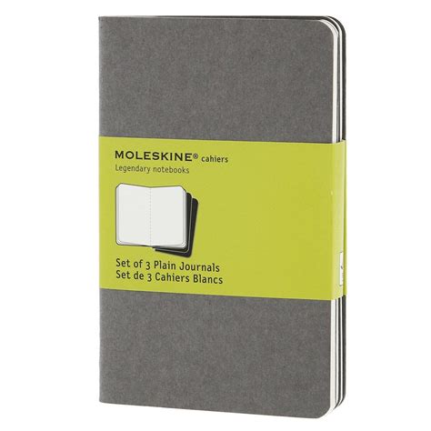 Grey Pocket Cahier Moleskine Journals Set of 3 – J. Cosmo