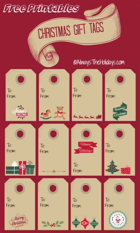 Christmas Labels - Print out These Christmas Gift Tags