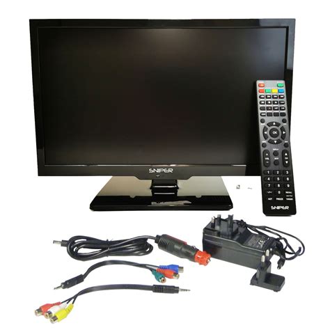 22" 12V 24V HD Travel TV with DVD, DVB-T2 and DVB-S2 Satellite, Bluetooth Audio