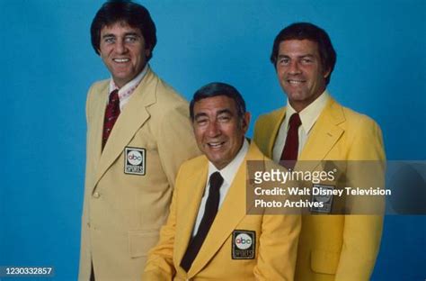 Don Meredith, Howard Cosell, Frank Gifford promotional photo for ABC ...