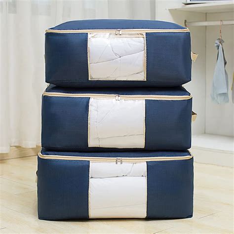 Waterproof Breathable Non Woven Portable Clothes Storage Bag Organizer Bag For Clothes Oxford ...