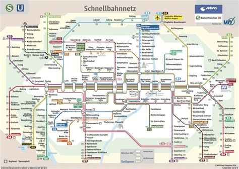 Mvg mapa - Munich mvg mapa (Bavaria - Germany)