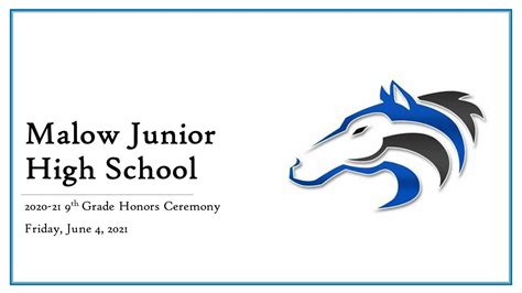 Malow Junior High School 9th Grade Honors Ceremony - YouTube