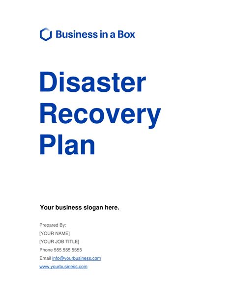 Application Disaster Recovery Plan Template - Images All Disaster ...