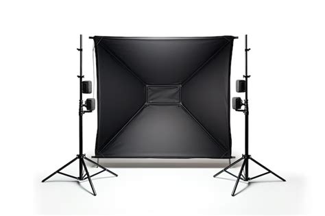 Premium AI Image | Professional Softbox Lighting for Photography Isolated on White Background