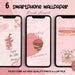 Pink Aesthetic Phone Wallpaper, Digital Download, Phone Background , Aesthetic Lock Screen, Pink ...