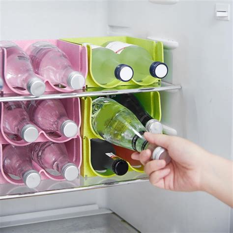 FYCONE Plastic Stackable Vertical Standing Water Bottle Holder Stand - Storage Organizer for ...