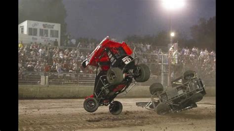 Sprint Car Crashes Flips http://perrisautospeedway.com #autospeedway #speedway #attractions # ...