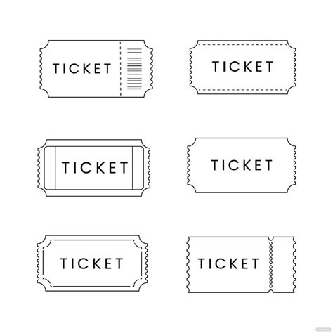 Ticket Outline Vector in Illustrator, JPG, SVG, EPS, PNG - Download | Template.net